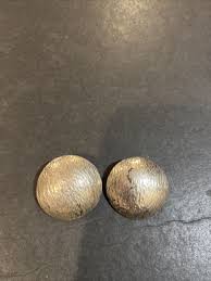 Vintage Sterling Silver Hammered Round Stud Earrings | eBay