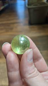 Kryptonite glowing glass Marbles
