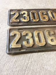 2 ) - MATCHING PAIR 1917 WISCONSIN LICENSE PLATES | eBay