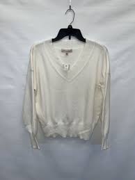 Philosophy Sweater Women's Medium White Soft Viscose Blend ...