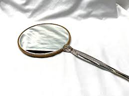 Vintage 14" Art-Deco Gold-Tone Hand Held Vanity Dressor ...