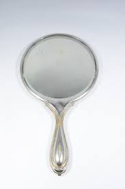 Antique Rare Art Nouveau Artistic Silver Tone Hand Mirror | eBay