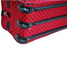 E-Z Roll" Fashionable Polka Dots Rolling Duffle Bag Size 22 ...