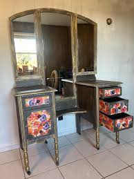 Hand Painted Vintage Vanity - One of a Kind Dressing Table - Etsy