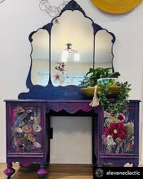 Peace Love Patina - Wow!!💜💙🌸 check out this piece by @eleveneclectic ! We have the supplies to make something similar @southmaincreative but you may want to go straight to her website: eleveneclectic.com