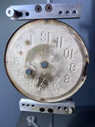 Original Metal NEW HAVEN CLOCK CO Vintage Clock Dial Strike ...