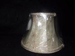 NEW MOUTON FABRIC chandelier shade shades gold lining flame ...