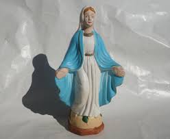 Madonna, Virgin Mary Statue, Vintage Large Religious Statue ...