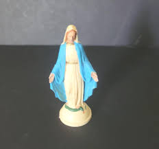 PLM Italy Mother Mary Small Celluloid Statue - Etsy