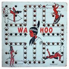 Antique Chinese Checkers Game Board with Original Paint and Blue Accents For Sale at 1stDibs