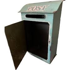 Vintage Post Rustic Wall-Mount Letter Box | eBay