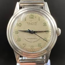 Rare Vintage De Jur Incabloc Antimagnetic Watch Mechanical 7 ...