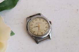 Vintage 1950s Mens Villereuse Watch, Incabloc, Antimagnetic ...