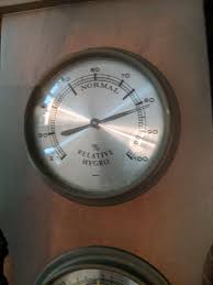 Vtg Sears Verichron Barometer Hygrometer Weather Station ...