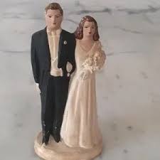 Vintage | Party Supplies | Vintage 94s Bride Groom Cake Topper | Poshmark