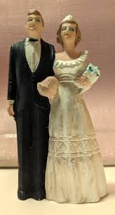 Vintage 1940's and 1970's Wedding Cake Topper Married Couple Collectible Porcelain Bisque Set of 4 Free Shipping Canada USA - Etsy