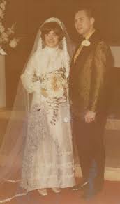 Bride and Groom Standing Together After Wedding Ceremony ...