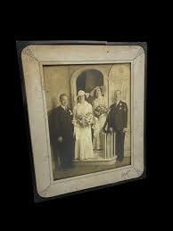 Vintage 1930s Wedding Portrait: Bride & Groom, Framed ...