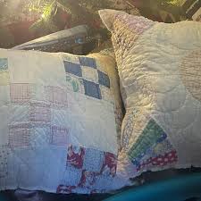 Vintage Quilted Pillows - Etsy