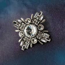 Starburst Pin: Art Deco Swarovski Crystal Brooch - Etsy