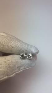 White Gold 14K Prong Round Genuine Natural Earth Mined ...