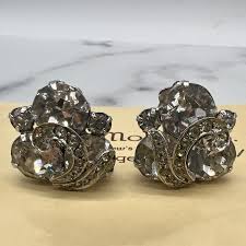 Classic Weiss Rhinestone Clip Earrings – The Jewelry Stylist