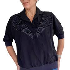 Vintage 80s Western Blouse: Bedazzled Pullover Top, Size L - Etsy