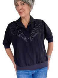 Bat Wing Collar Top - Etsy