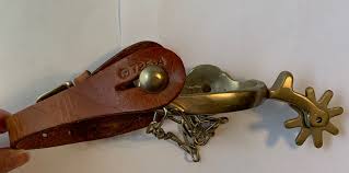 Buy Vintage Western Brass Horse Head Medallion Spurs Online in India - Etsy