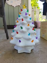 14" Mr.Christmas Nostalgic Lighted White Ceramic Christmas ...