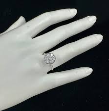 Art Deco 7 Diamond 14 Karat White Gold Ring Wedding ...