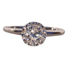 The Dese: Vintage Mystery Set Natural Diamond Ring in White ...