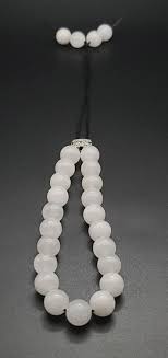 Snow Quartz Komboloi - Greek Worry Beads – MyKomboloi