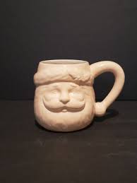 Vintage Retro Inspired Santa Claus Mug, Cup, In Light Pink ...