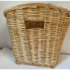 Vintage Wicker Wall Basket | Chairish