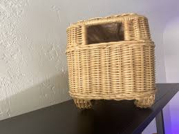 Mid Century Wicker Rattan VW Style Bus | eBay