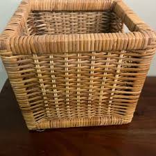 Small Wicker Waste Basket - Etsy
