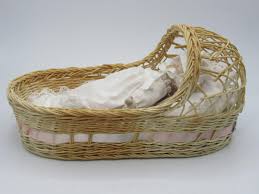 Vintage San Francisco Music Box Company Toy Land Porcelain Baby in Manger Music Box | EstateSales.org