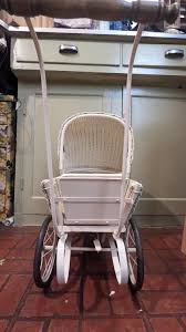 Vintage, Early 1900s, White Wicker, Baby Doll Stroller, Tram ...