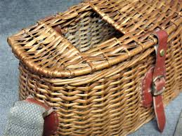 French Vintage Wicker Fishing Creel