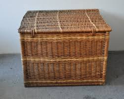 Large Vintage Basket With Lid, 1940s - Etsy