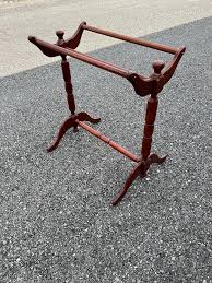 1960s Wooden Quilt Rack | Chairish