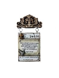 Peace Quote Plaque - Mardi Gras Creations