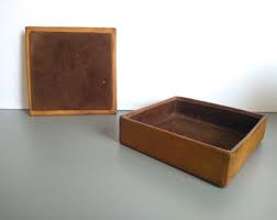 Vintage Genuine Leather Box - Vintage Leather Box - Leather Box - Trinket Box - Leather Jewelry Box - Genuine Leather Box - Memory Box - Etsy