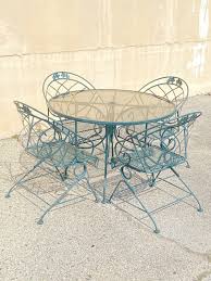 Vintage Woodard Wrought Iron Green Spring Bouncy Patio ...