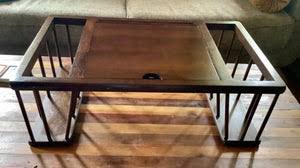 VTG Wood BREAKFAST BED lap tv TRAY LAPTOP TABLE spindle SIDE ...