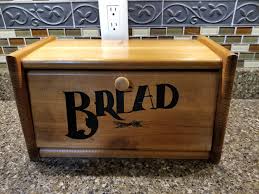 Vintage Wooden Bread Box Mid Century Bread Container Country Kitchen Rustic Decor Retro Food Storage - Etsy