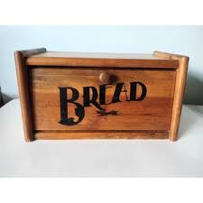 Vtg Handmade Wood Bread Box Front Open Black Block Letters Farmhouse Mexico Made - Etsy Australia