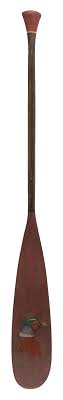 Sold at Auction: PADDLE WITH PAINTED DECORATION BY ROGER MITCHELL Massachusetts, Contemporary Length 56".