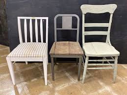 3 wood chairs - 2 are vintage - Lil Dusty Online Auctions - All Estate Services, LLC